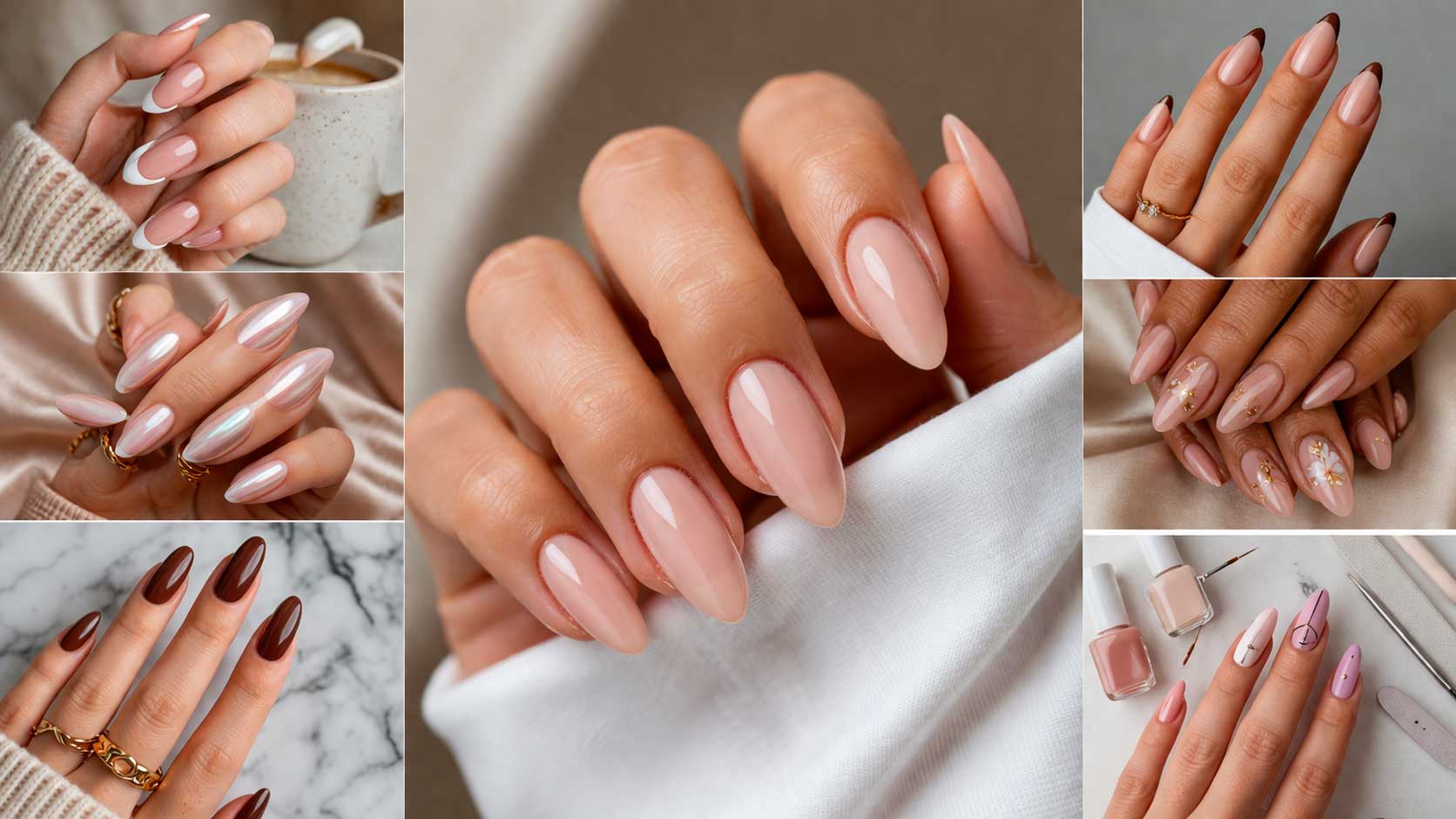 alongamento de unhas almond