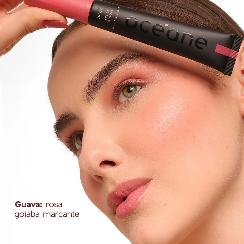 blush líquido rosa queimado
