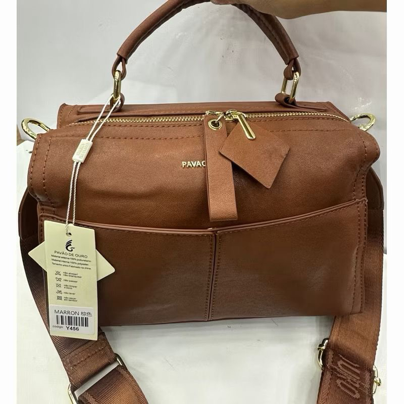 bolsa pavão de ouro preta