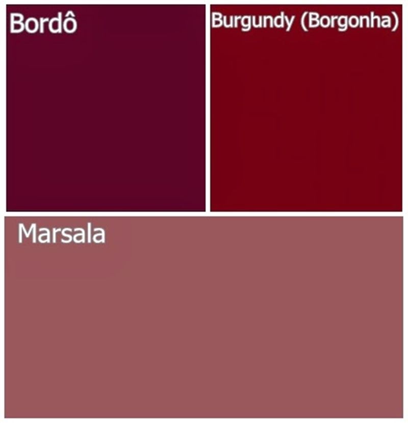 tons de bordô