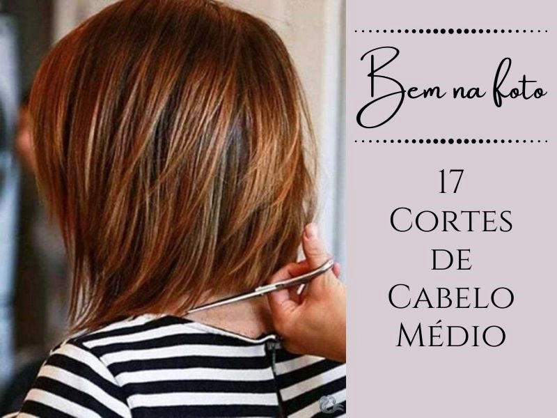 cabelo médio com franja