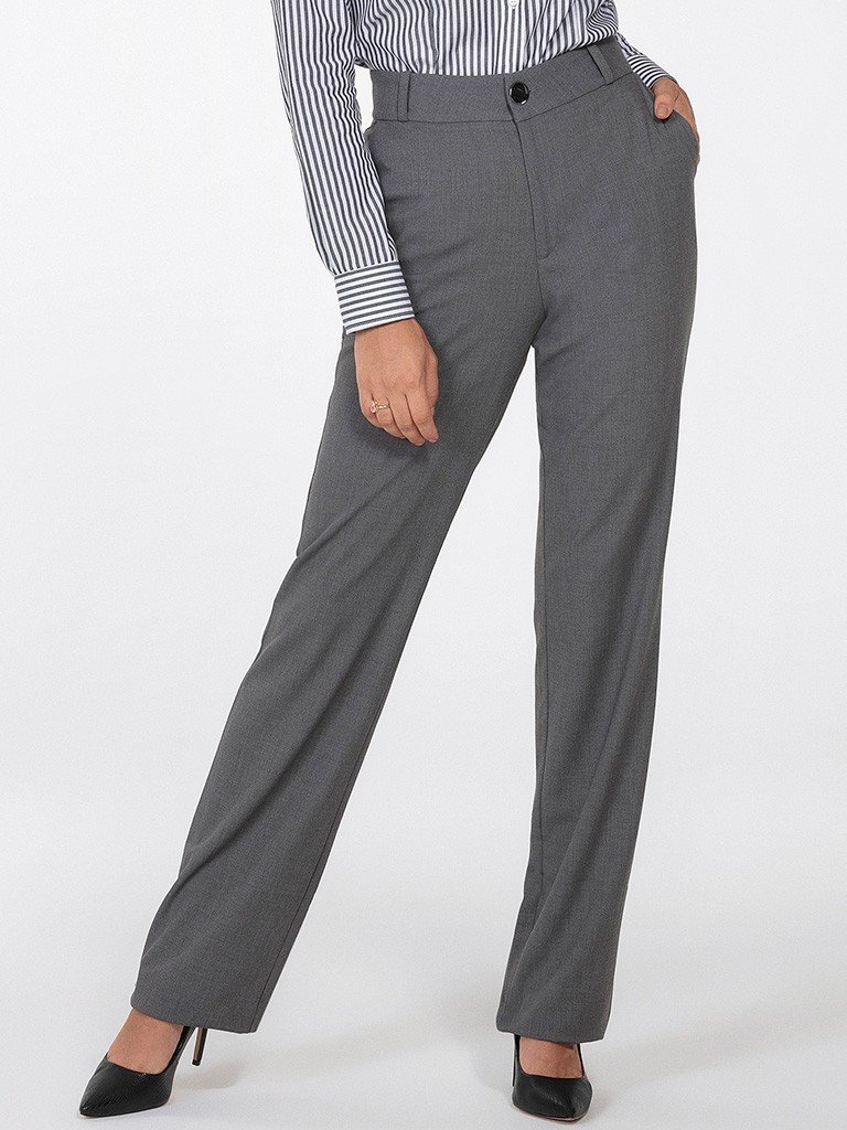 looks com calça cinza