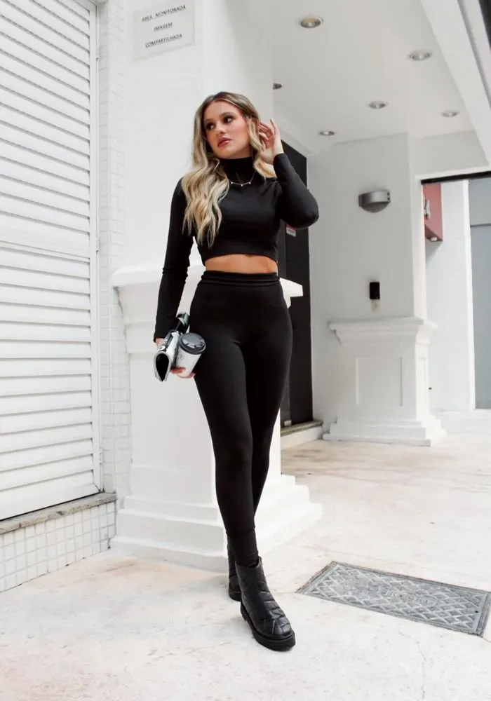 looks com coturno e calça