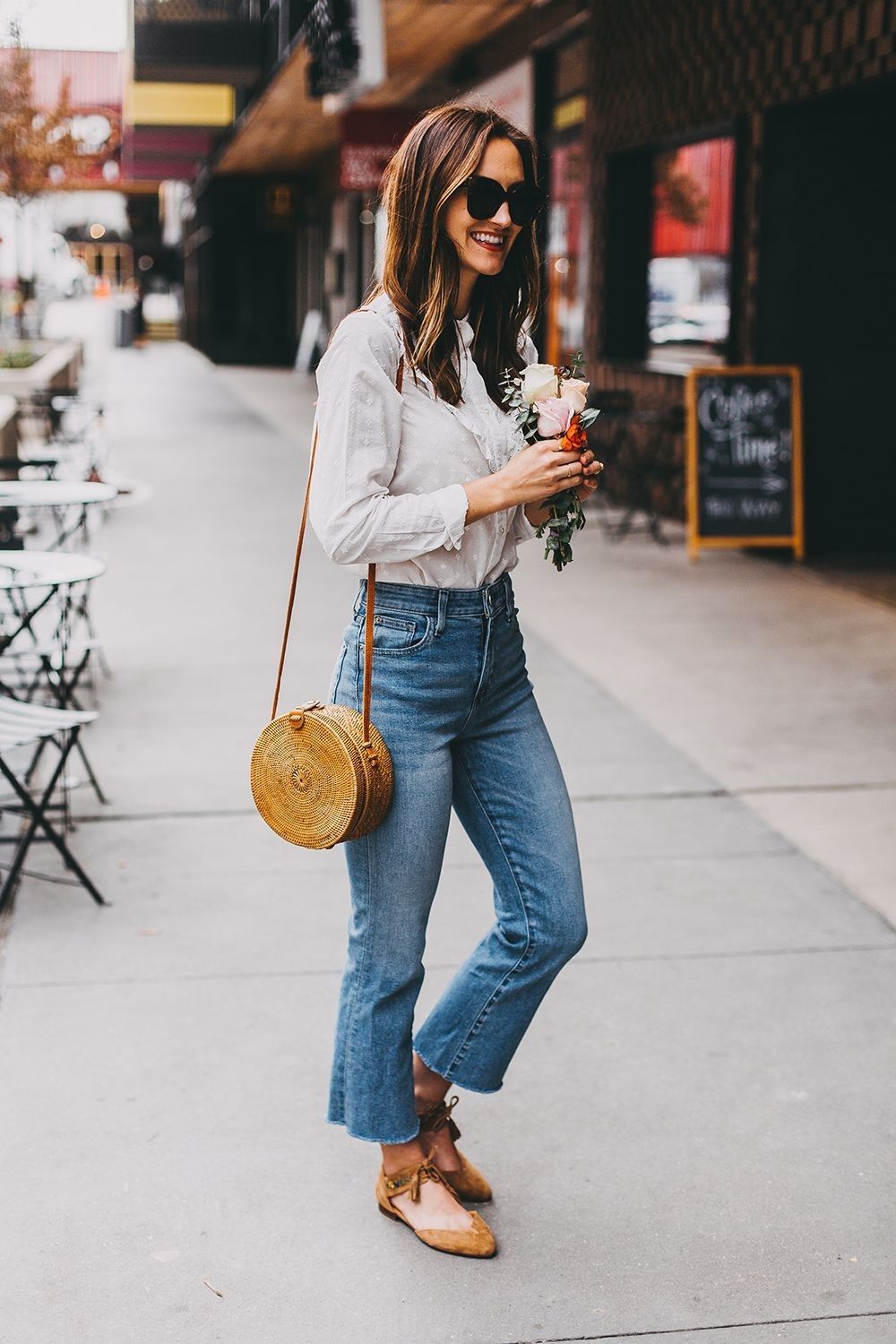 calça cropped jeans