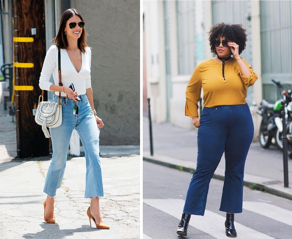 calça cropped jeans