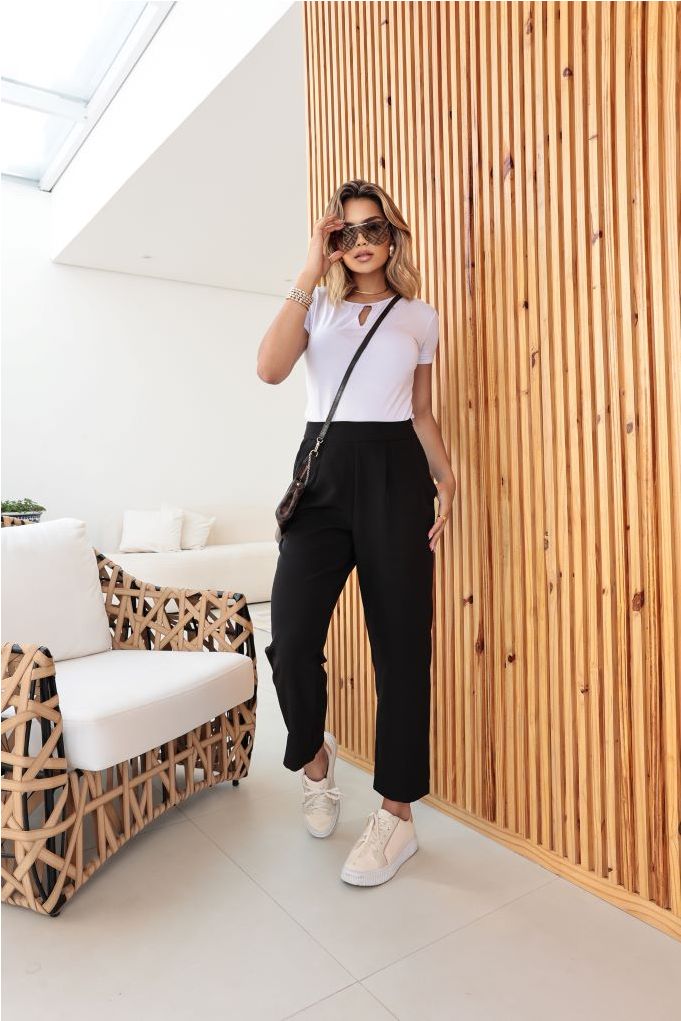 looks com calça cropped