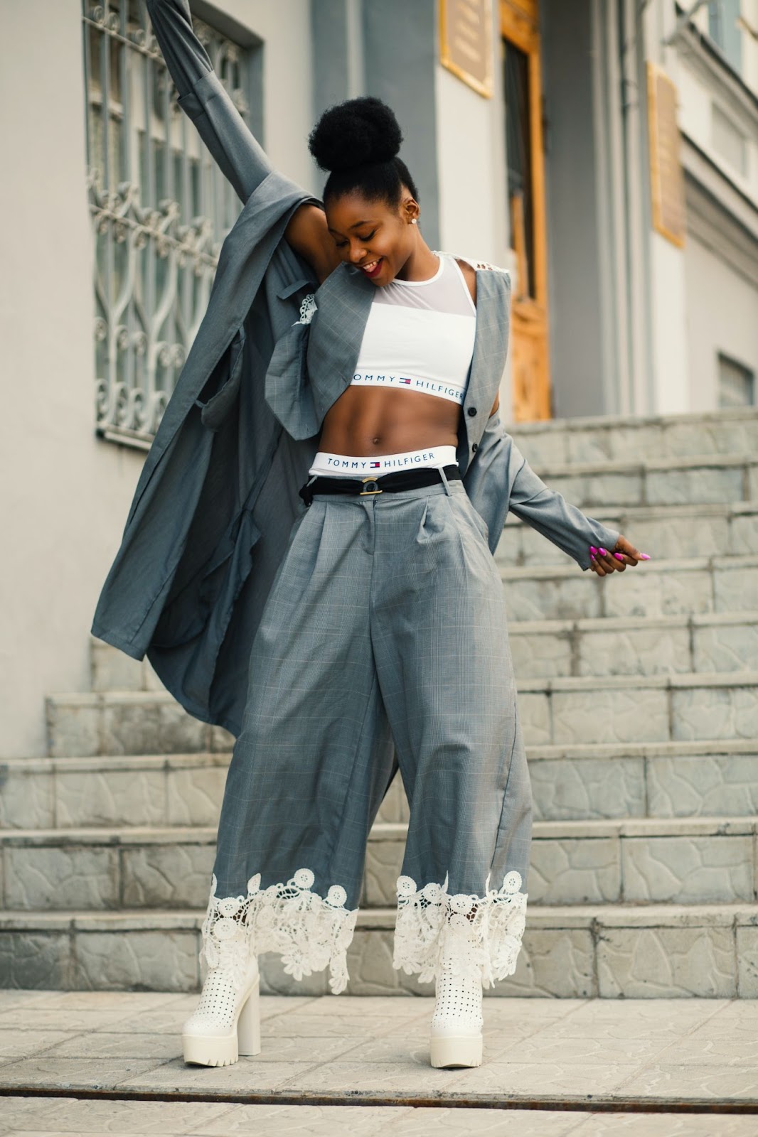 calça baggy feminina