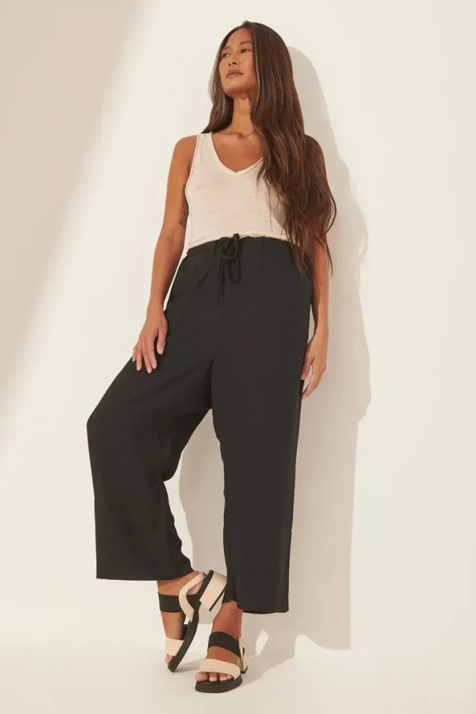 look com calça larga