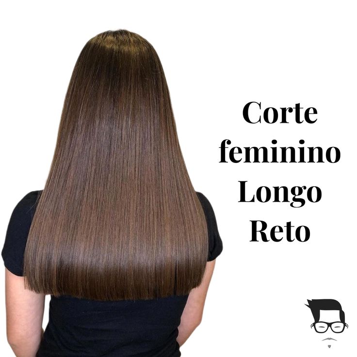 corte de cabelo em linha reta