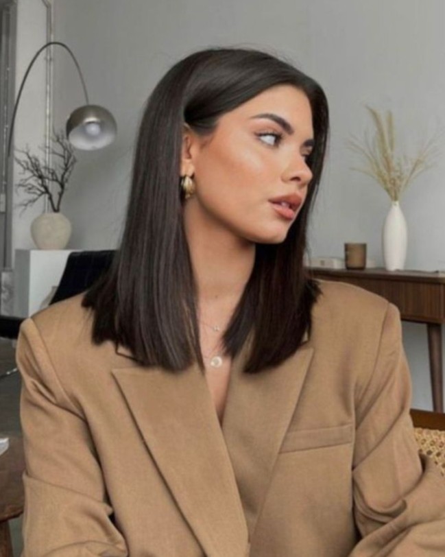 corte reto cabelo liso