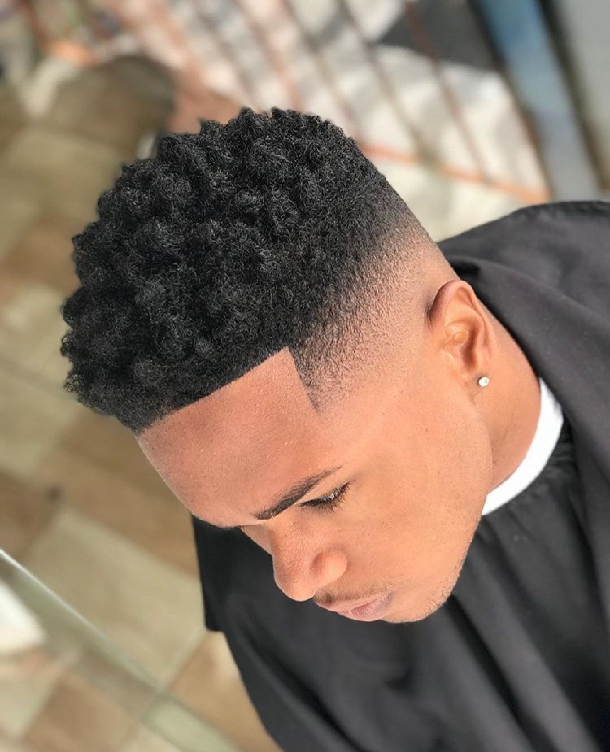 estilos de cabelo crespo masculino