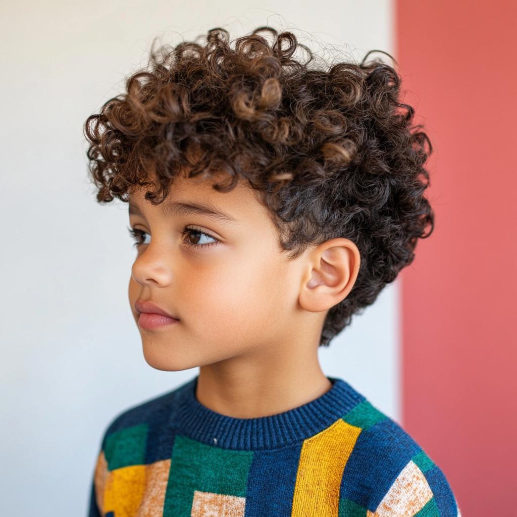 corte em camadas cabelo cacheado homem