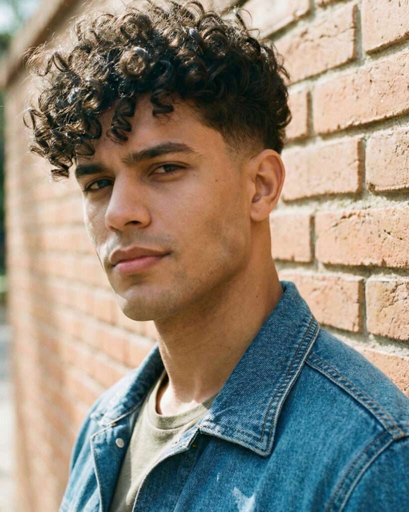 estilos de corte para cachos masculinos