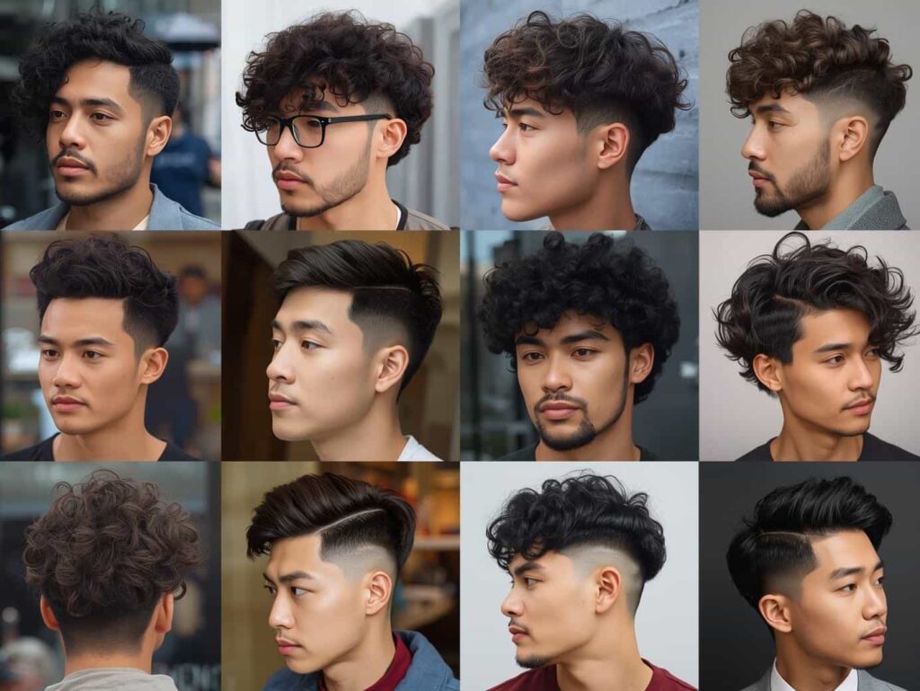 manutenção cabelo cacheado homem