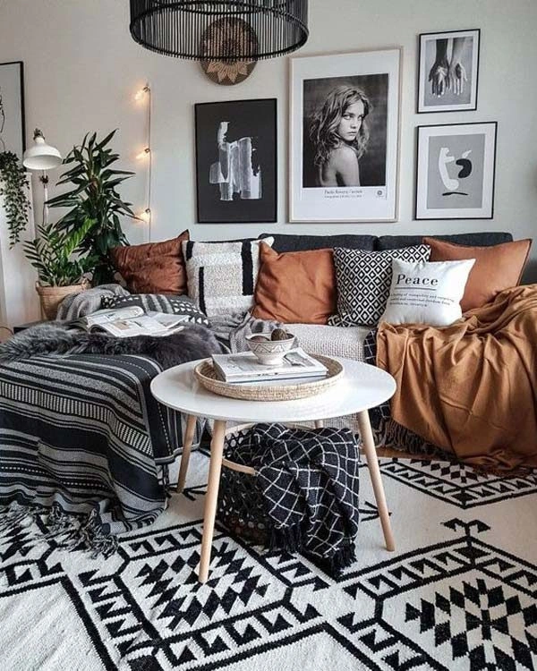 decoração boho moderna