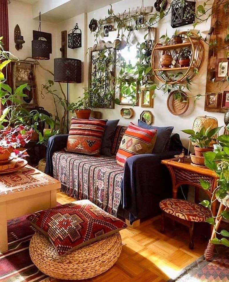 plantas na decoração boho