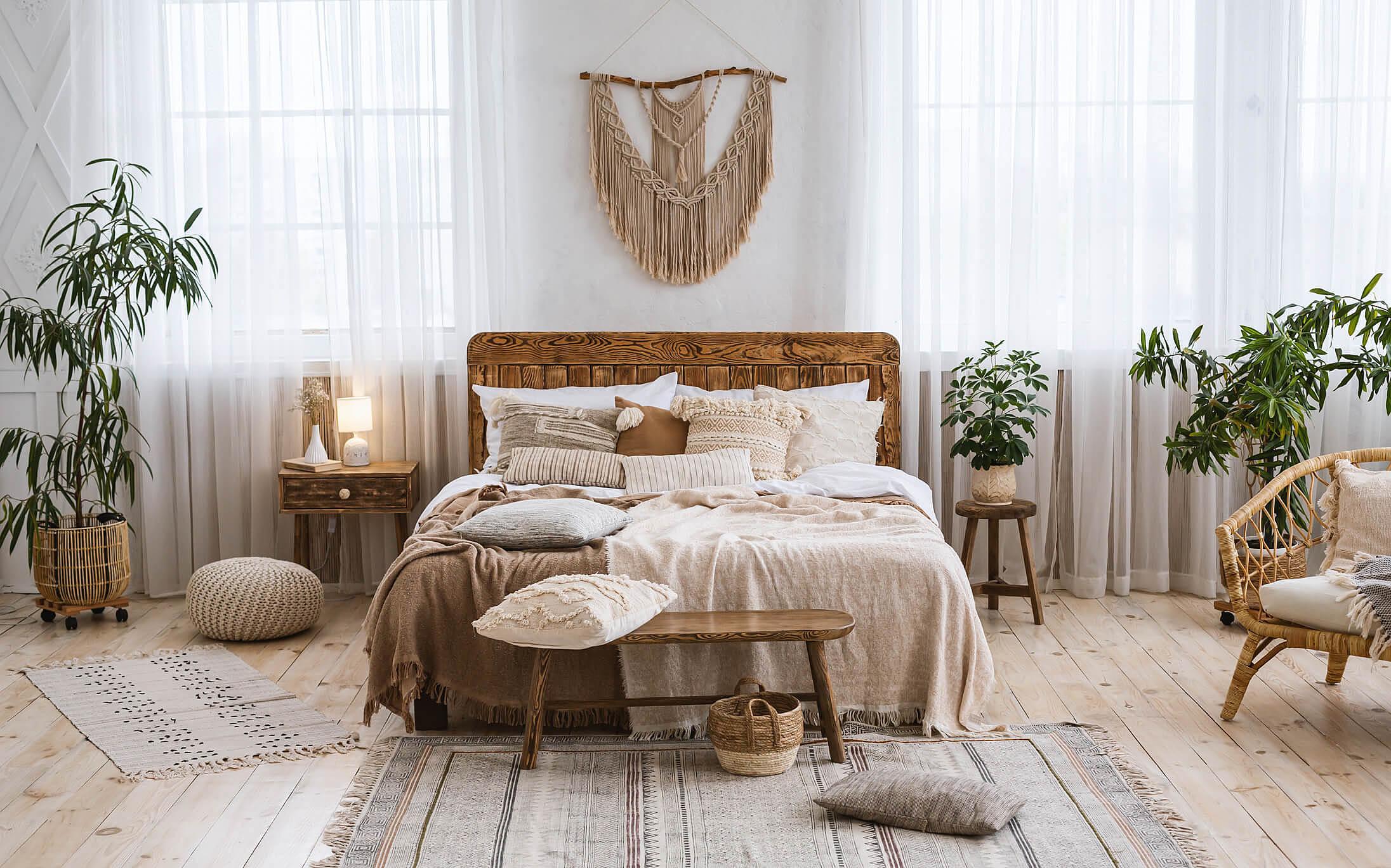 iluminação boho