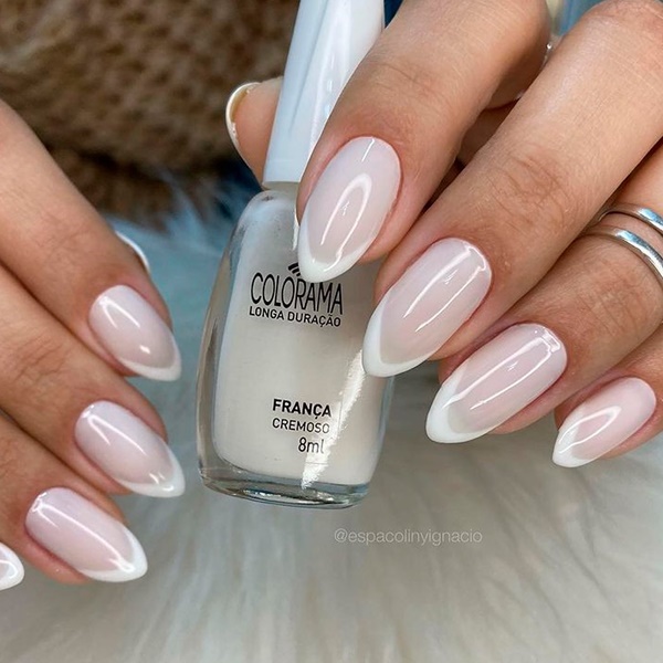 tendências de unhas brancas