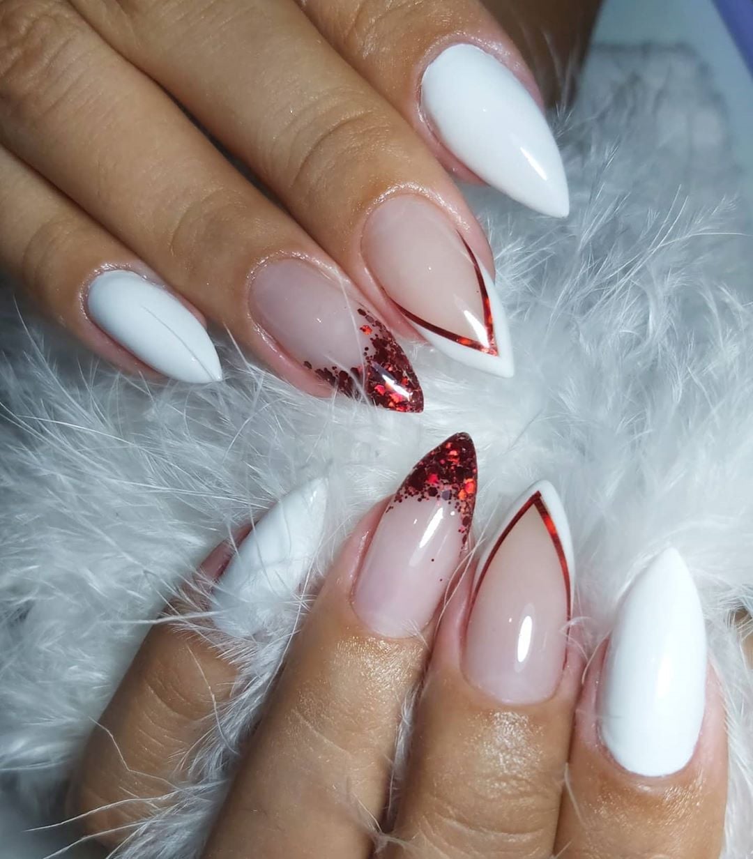 efeito milky nails