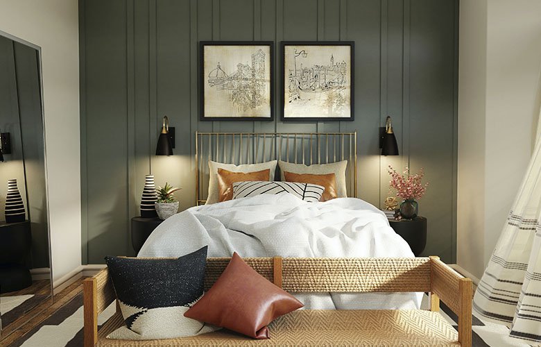 decoração quarto de casal pequeno