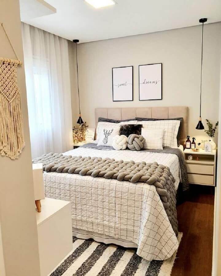decoração quarto de casal romântico