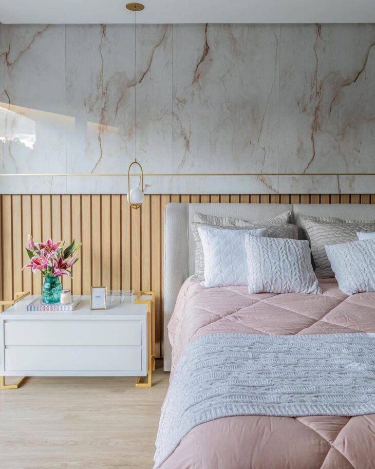 decoração quarto de casal minimalista