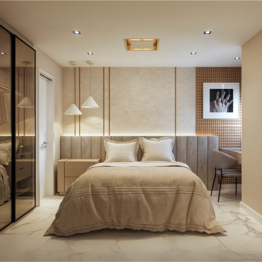 iluminação quarto casal