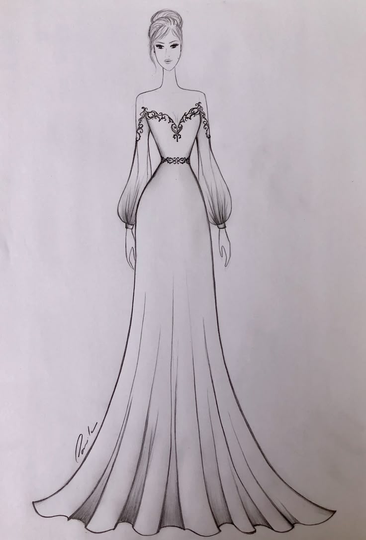 ilustração de moda noiva