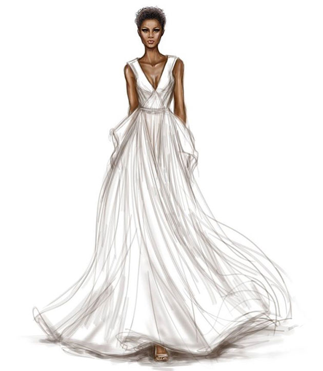 técnicas de desenho bridal