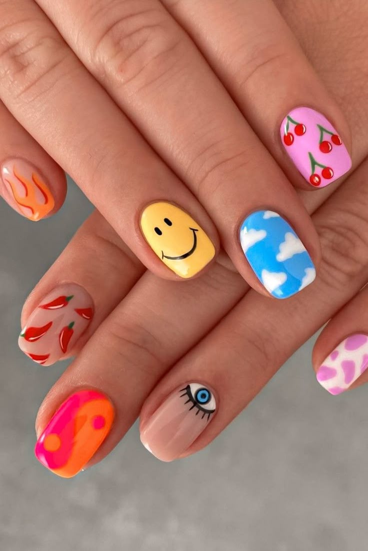 unhas decoradas simples
