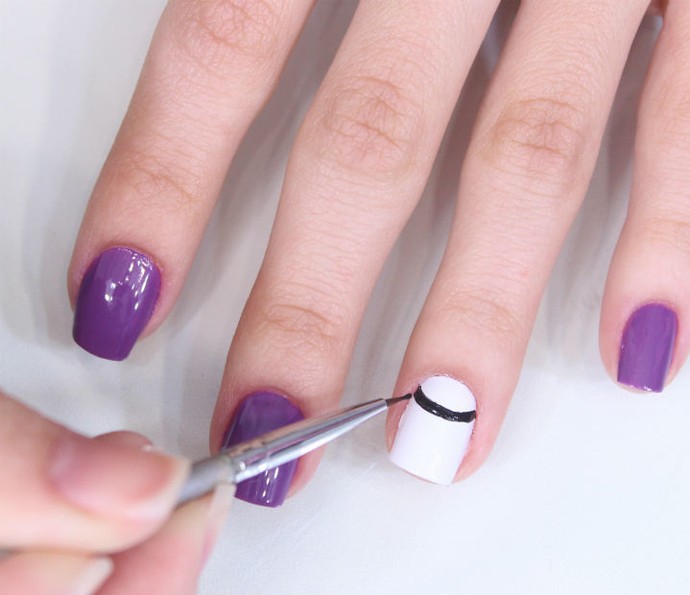 unhas decoradas simples