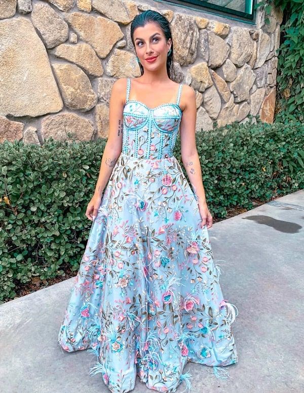 vestido de 15 anos 3D flores