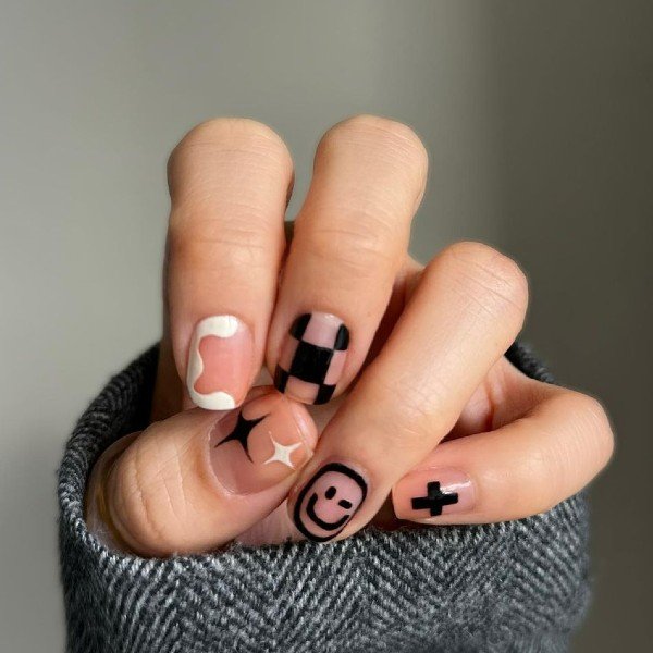 unhas curtas elegantes