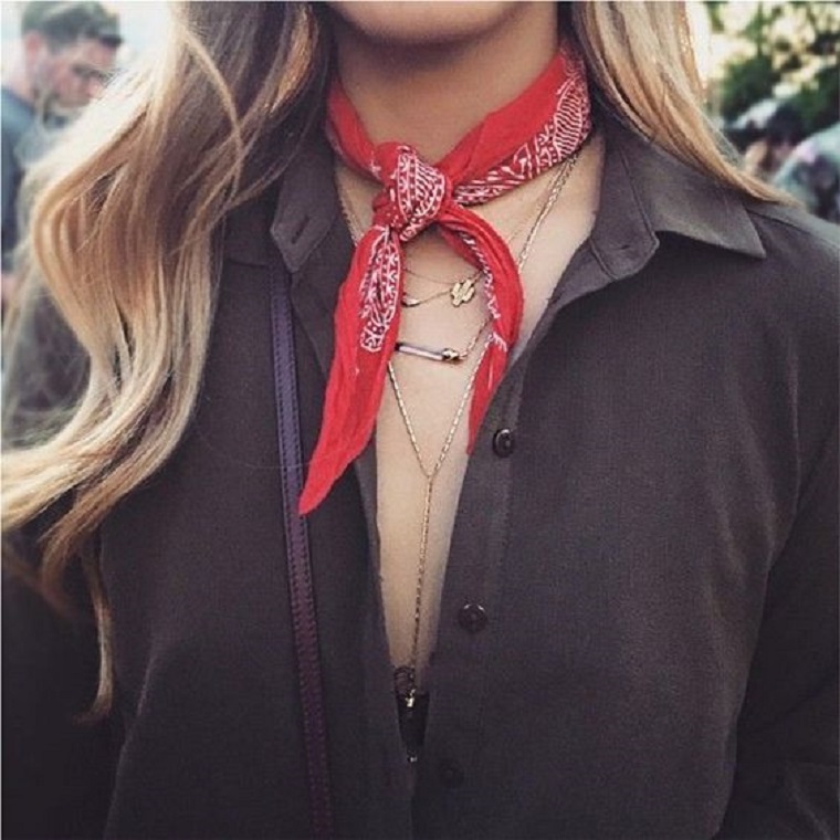 estilo com lenço