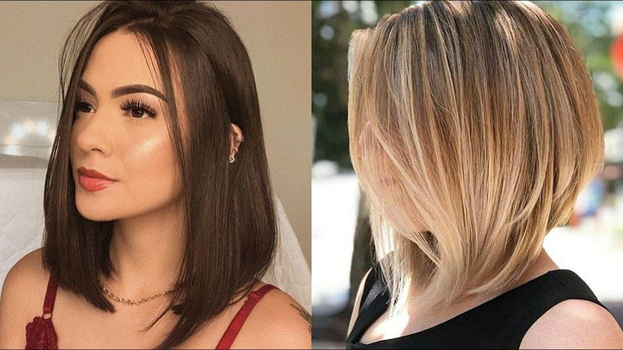 long bob com franja cortina