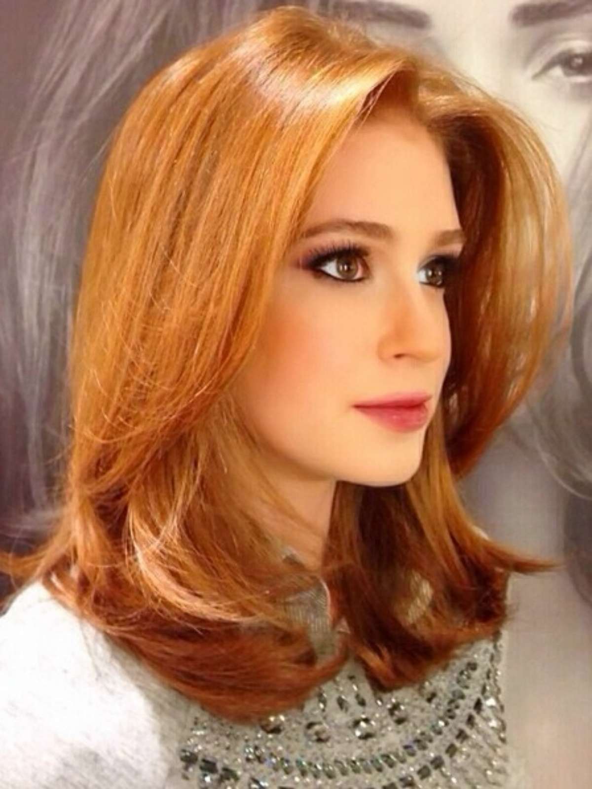 long bob médio cabelo cacheado