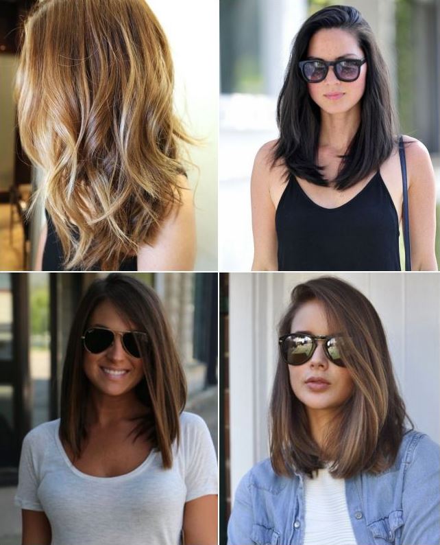long bob médio cabelo ondulado