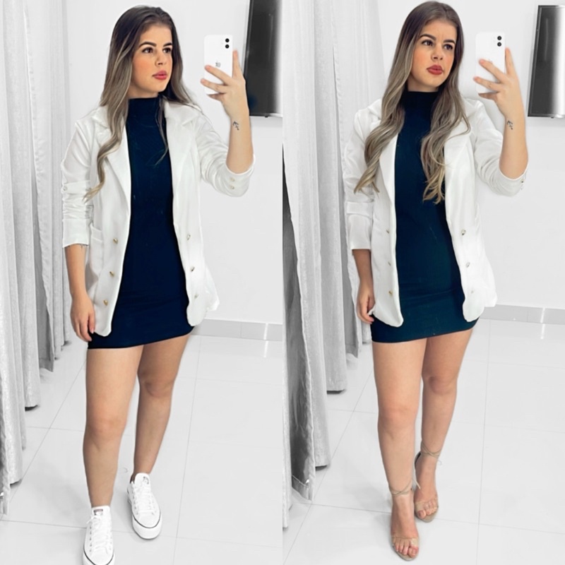 blazer alfaiataria off white