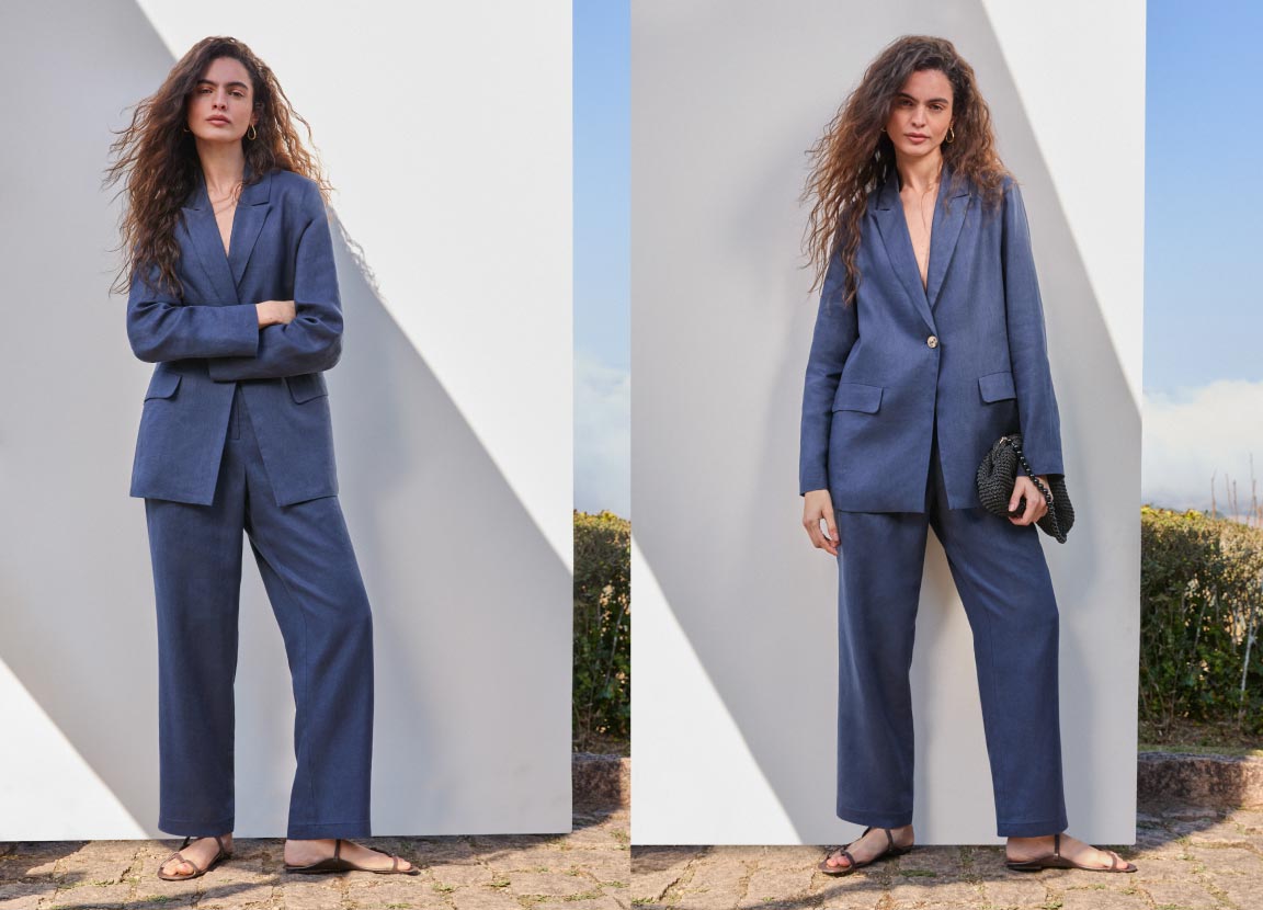 looks com blazer e jeans