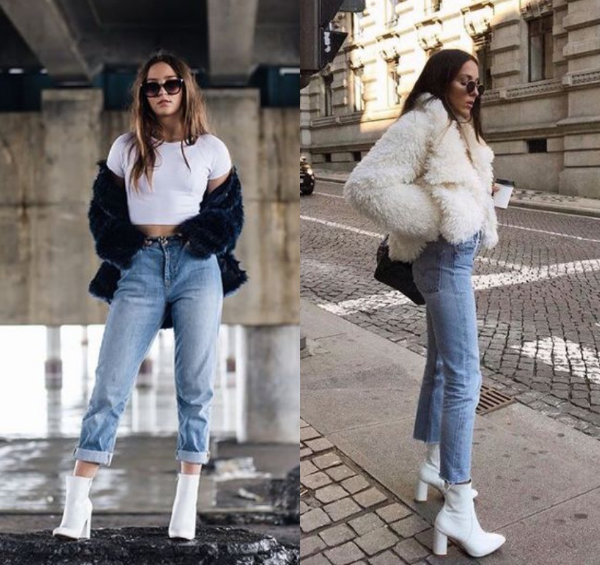 moda 2026 bota branca