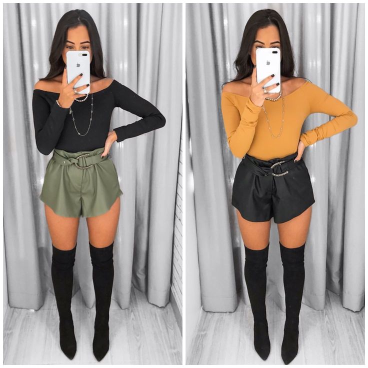 look bota over the knee e short