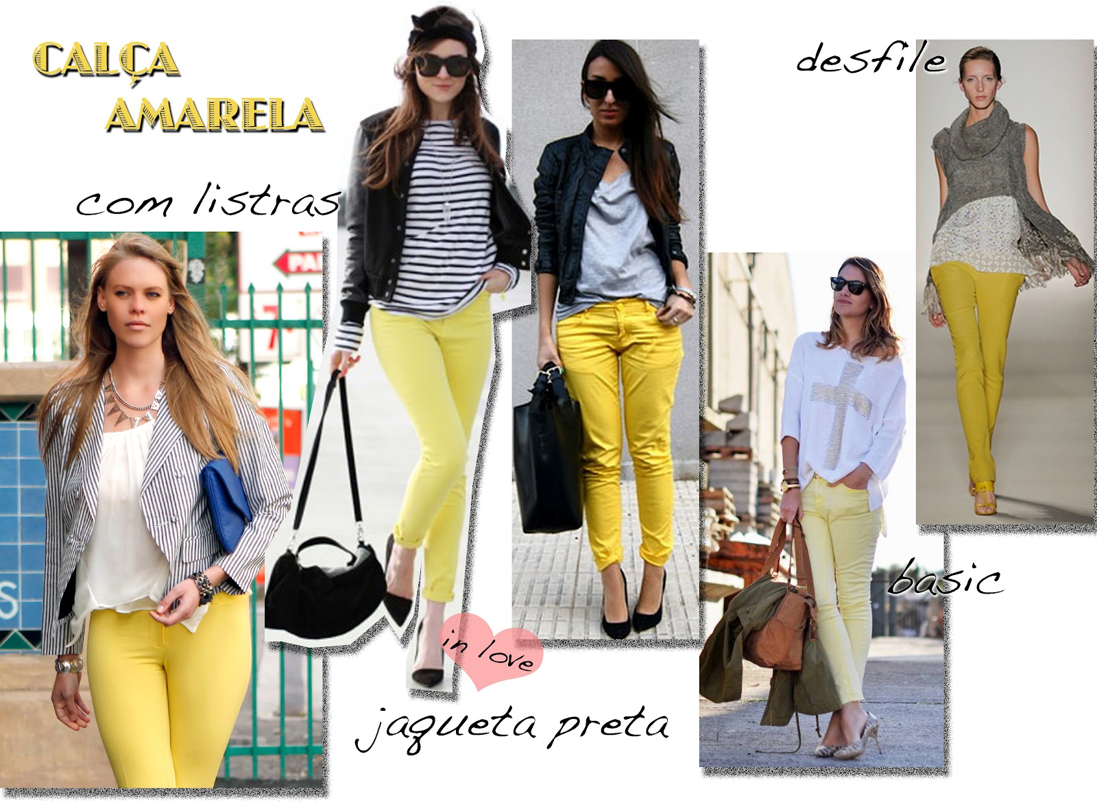 calça amarela moda 2026
