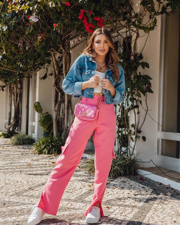 calça cargo elegante