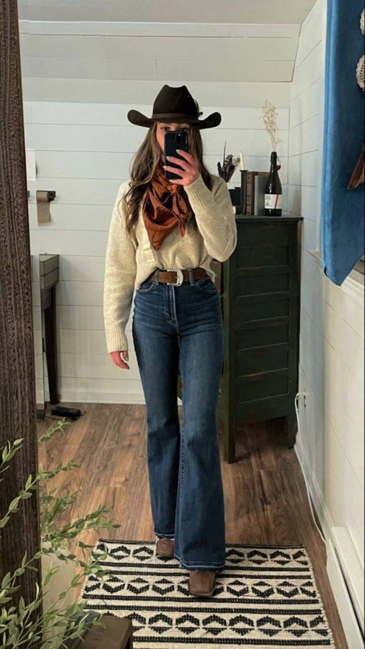 calça flare jeans casual