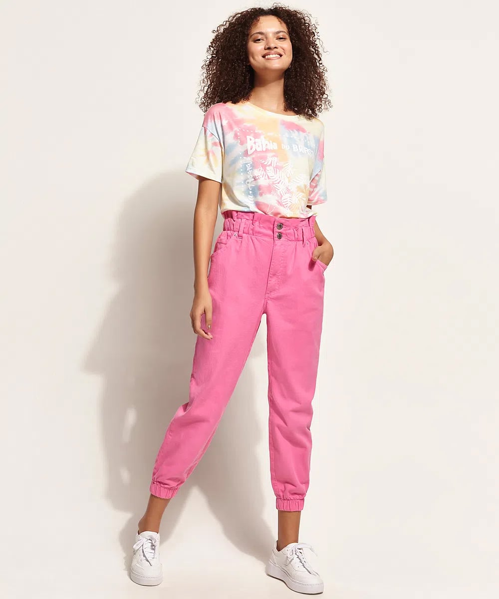 calça rosa pink alfaiataria