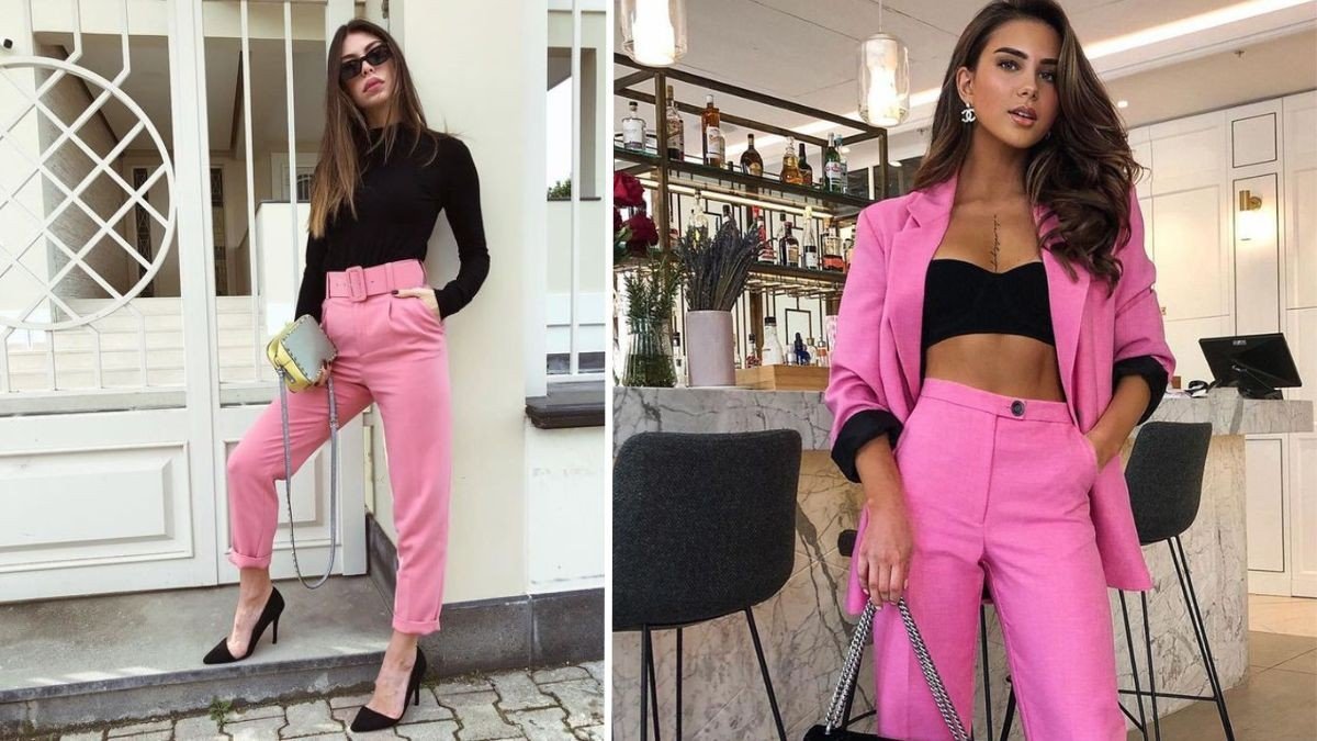 outfit calça rosa pink