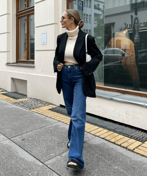 calça wide leg para plus size