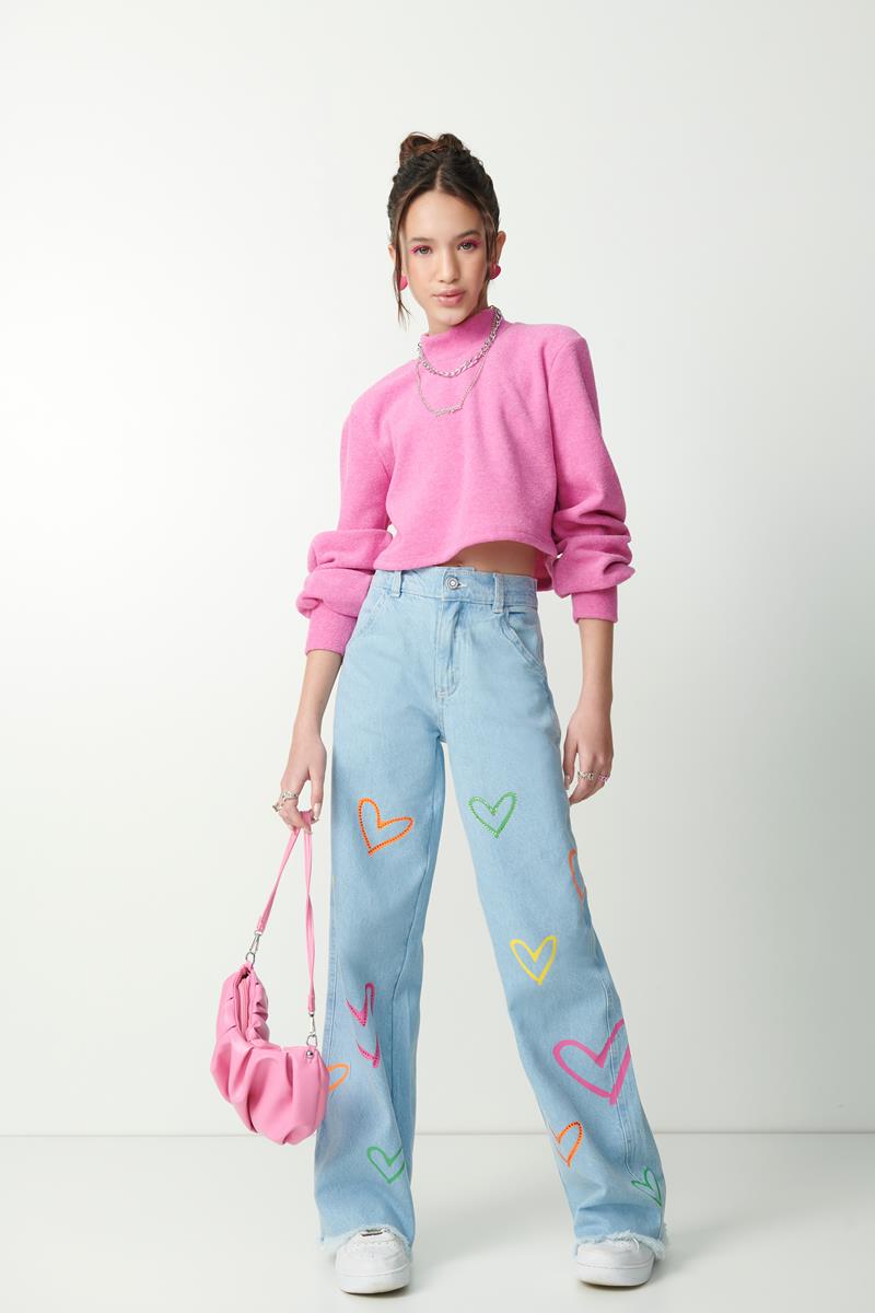 look festa calça wide leg