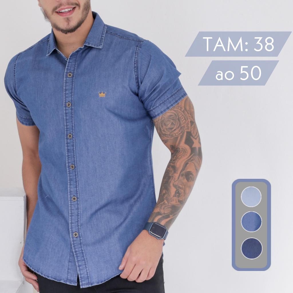 looks com camisa de botão manga curta homem