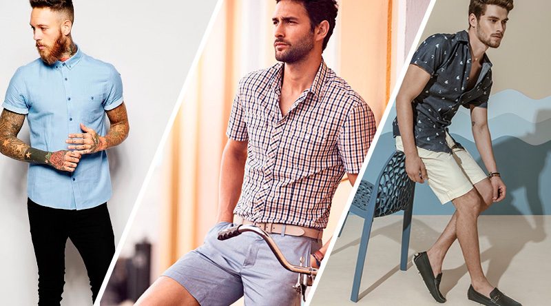 roupas masculinas manga curta